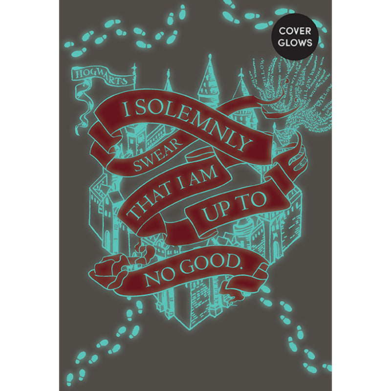 Harry Potter Marauder's Map Glow in the Dark Notebook - Wizarding World Inspired Journal for Fans, Perfect for Note Taking, Diary Writing & Collectible Gift