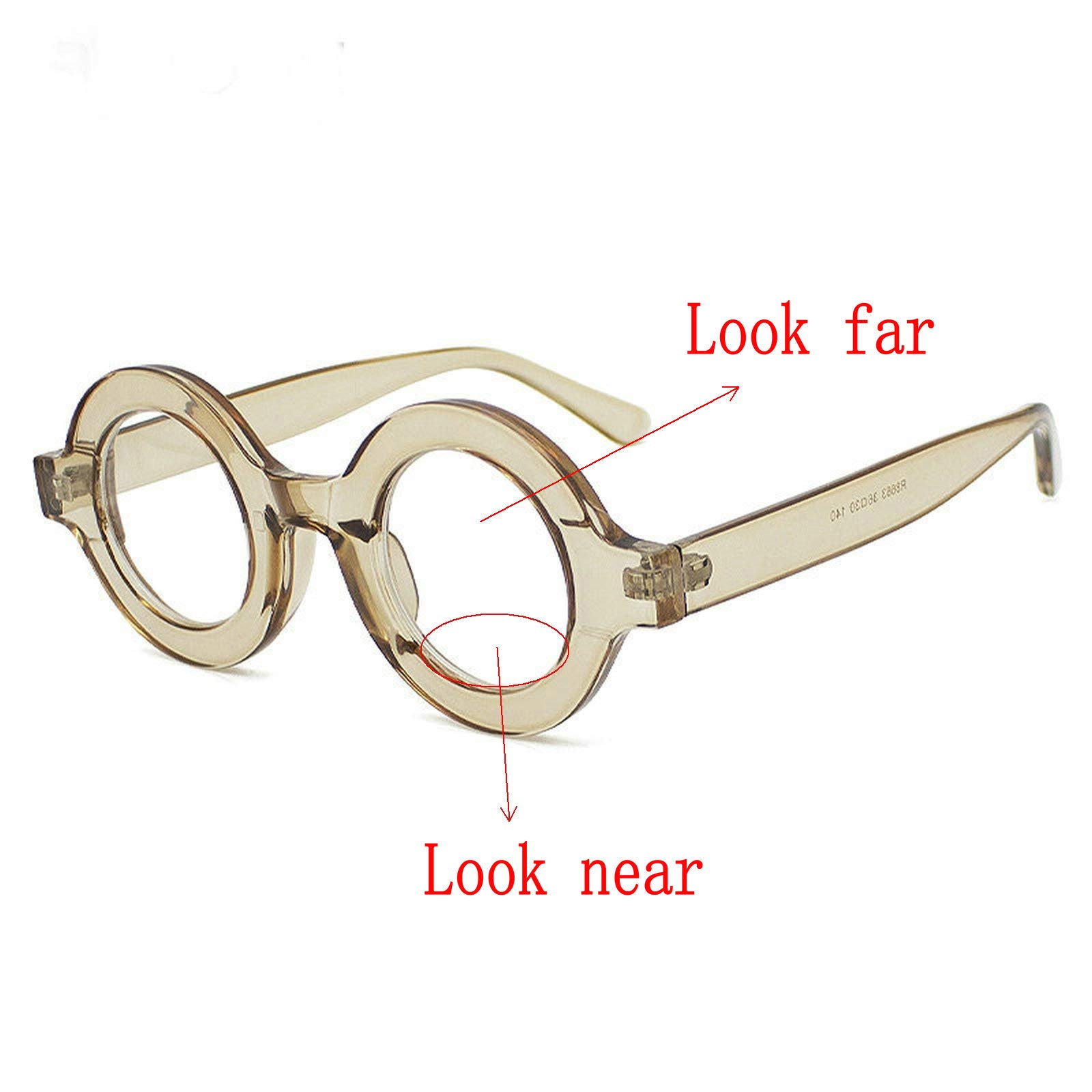 Photochromic Bifocal Reading Sunglasses for Women & Men - Transition Lenses, Round Leopard Frame Fashion Eyewear - Perfect for Outdoor Reading, Driving, and Daily Use
