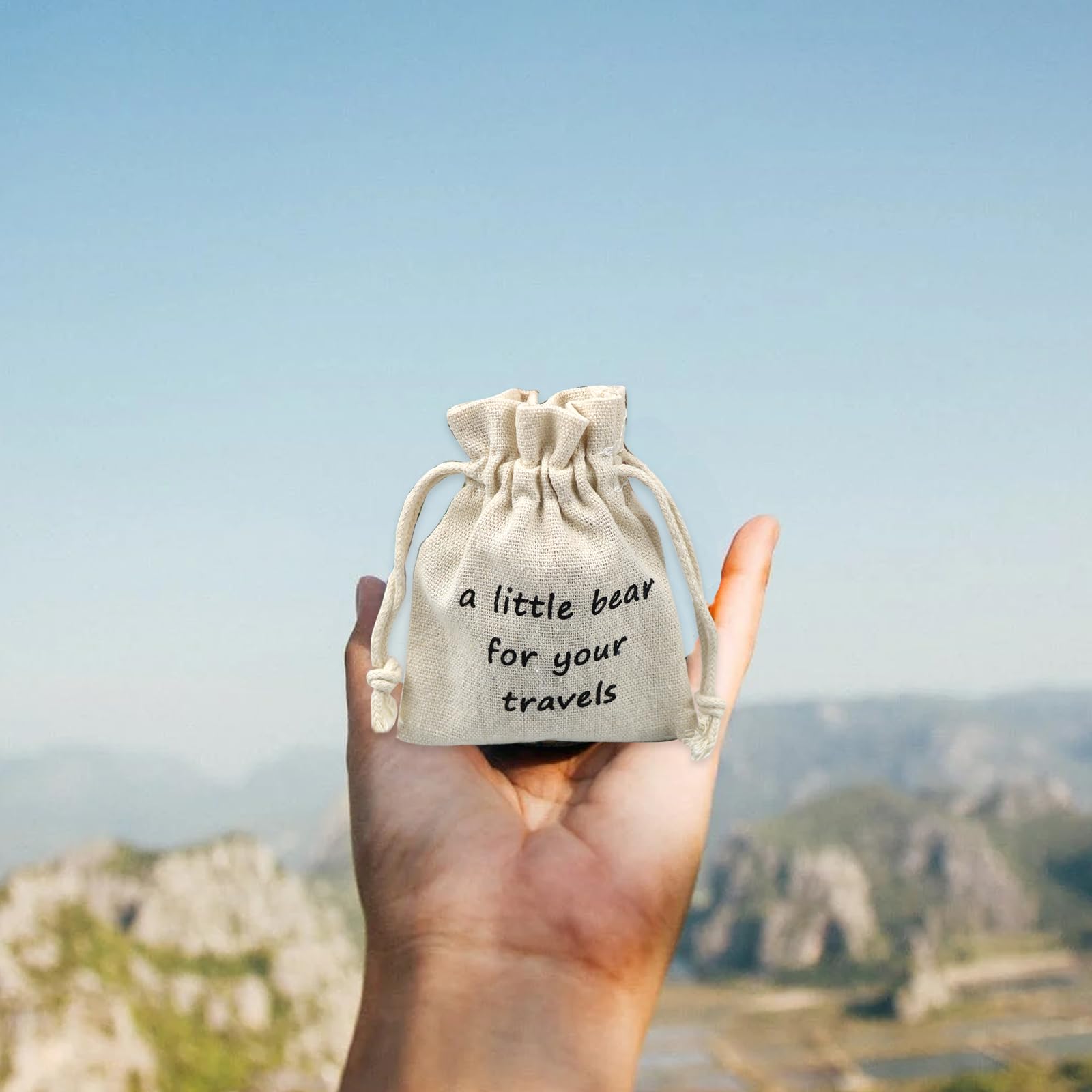LUOKIFUR Pocket Bear - Perfect Travel Companion, Adventure Gift & Thoughtful Souvenir for Friends & Family | Ideal for Camping, Hiking & Road Trips