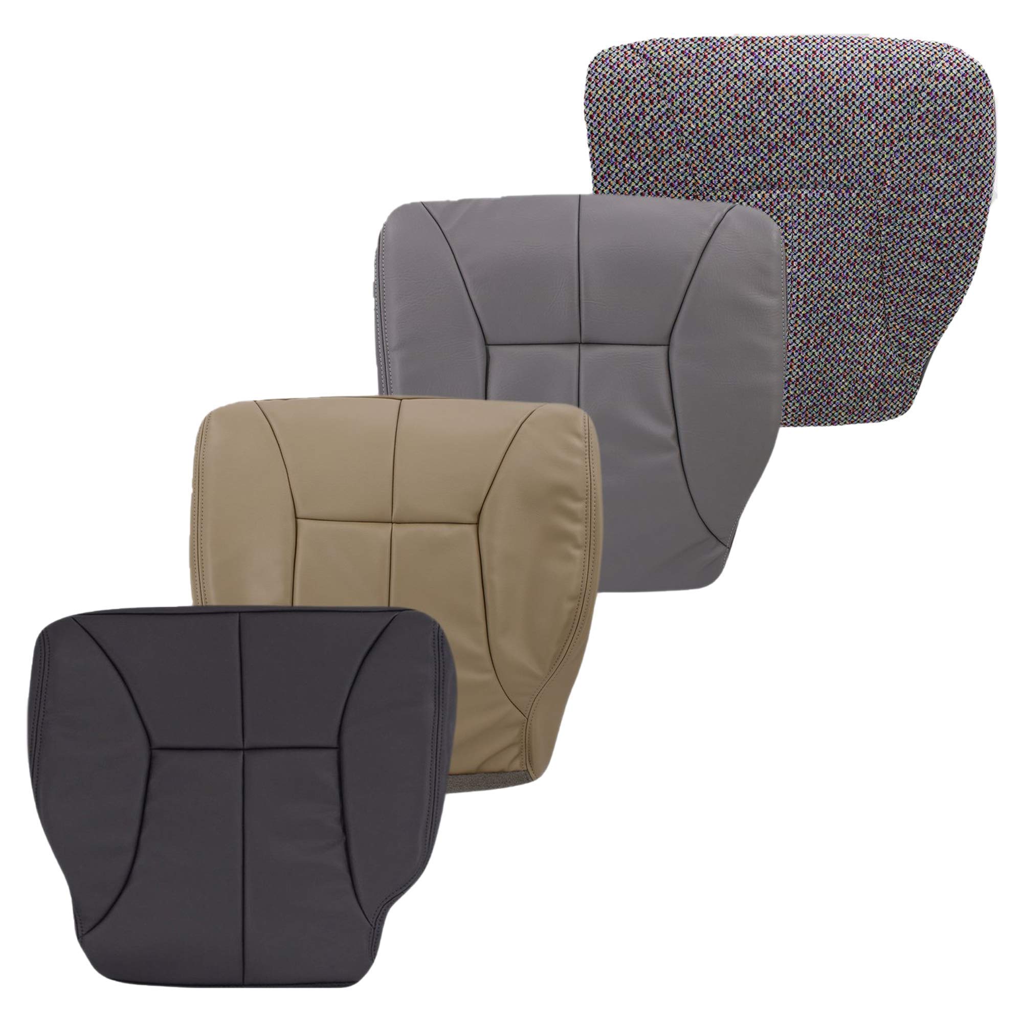 1998-2002 Dodge Ram 1500/2500/3500 Replacement Seat Cover - Synthetic Leather & Vinyl Seat Covers for Laramie SLT (Agate Dark Gray, Passenger Bottom) | Durable & Custom Fit for Truck Interior Protection | Perfect for Daily Commuting, Road Trips & Off-Road Adventures