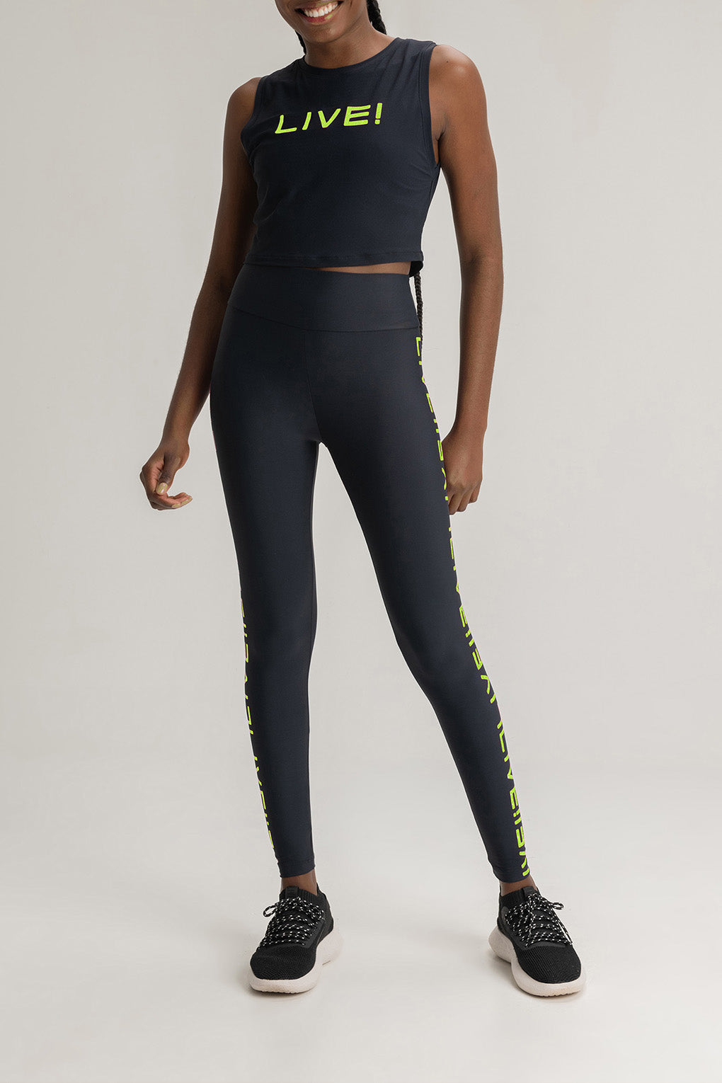 Icon Neo Leggings - High Waist Yoga Pants for Women, Tummy Control Workout Leggings with Pockets - Perfect for Yoga, Running, Gym & Lounge Wear