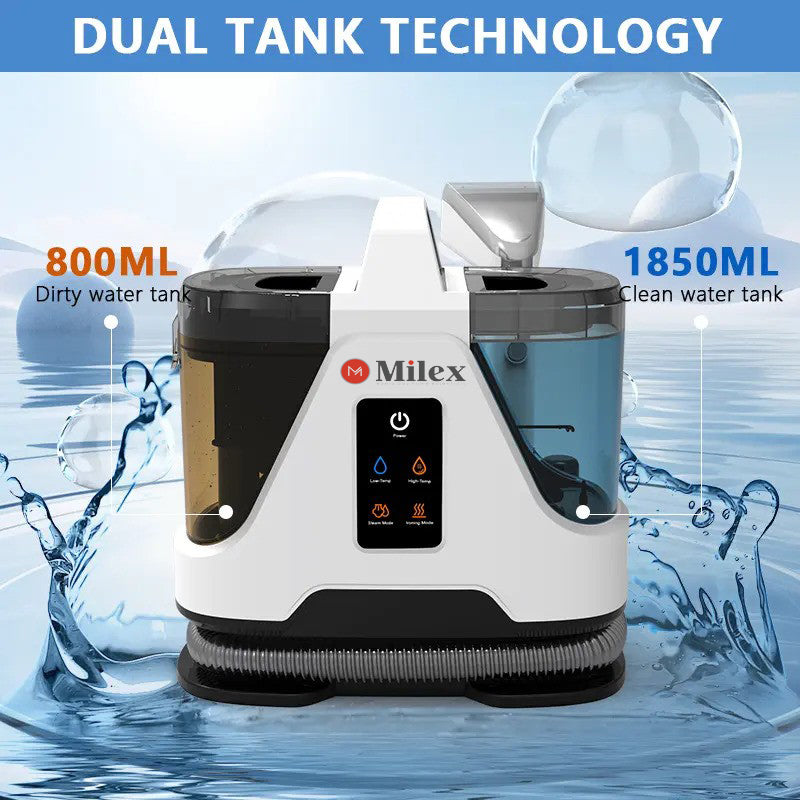 MILEX SPOT STEAM BLAST - Powerful Handheld Steam Cleaner for Home & Car Detailing | Removes Stains, Grease & Bacteria | Perfect for Kitchen, Bathroom, Upholstery & Auto Interiors