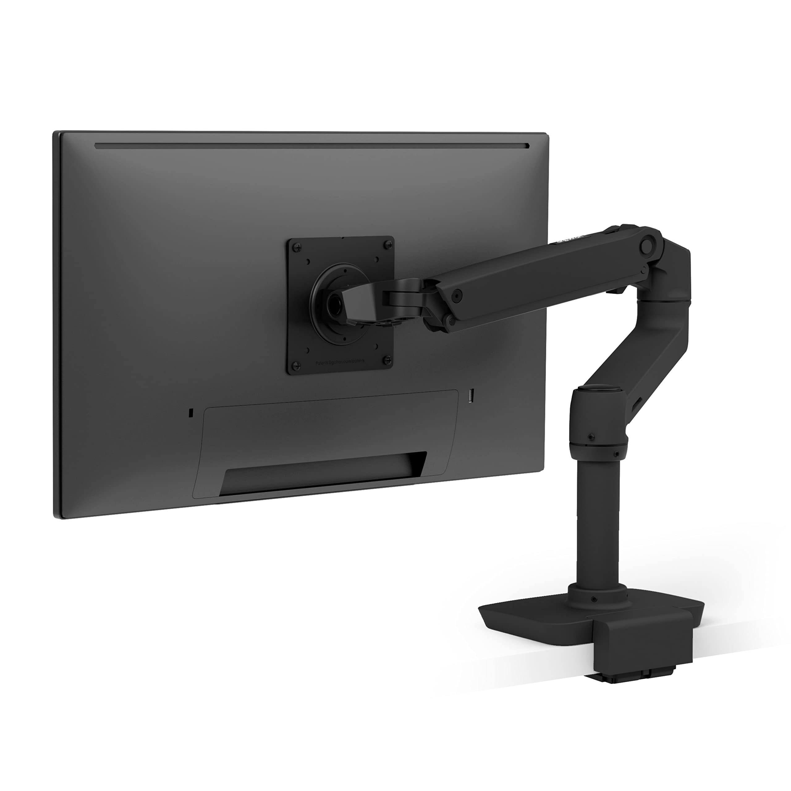 LX Desk ARM Low Profile Clamp Mount - Space Saving Monitor Stand for Home & Office Workspace, Ergonomic Design for Dual Monitors, Laptops, and TVs