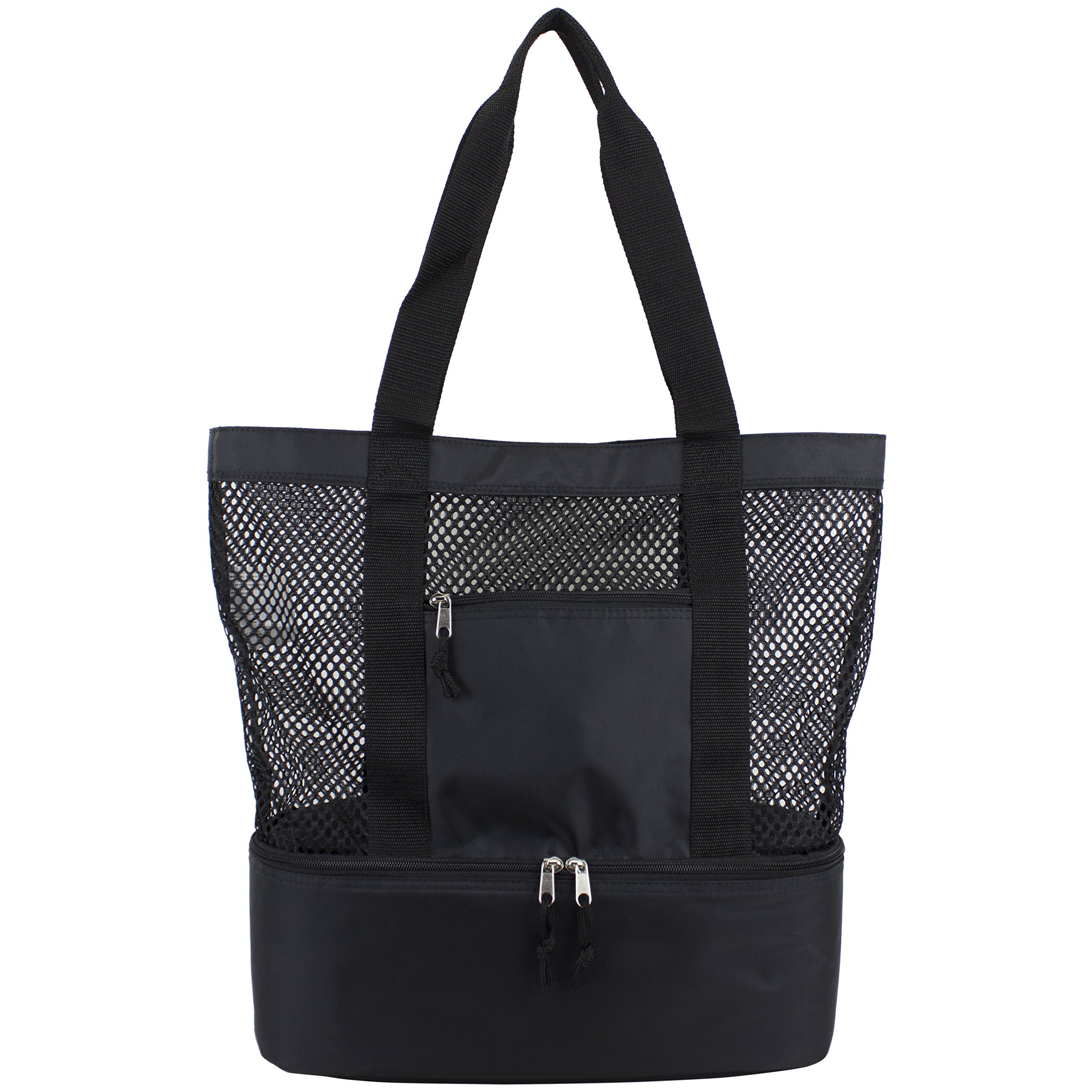 EastSport Insulated Cooler Tote Bag with Mesh Pockets - Perfect for Beach, Picnic, Camping & Outdoor Activities