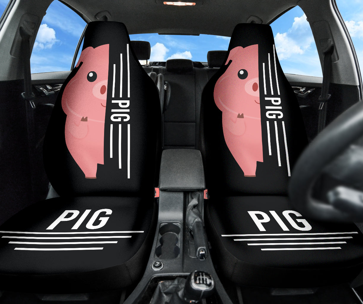 Premium Pig Car Seat Covers - Best Gift Ideas for Animal Lovers | Waterproof & Durable Protection for Cars, Trucks & SUVs | Perfect for Pet Owners, Farmers & Pig Enthusiasts