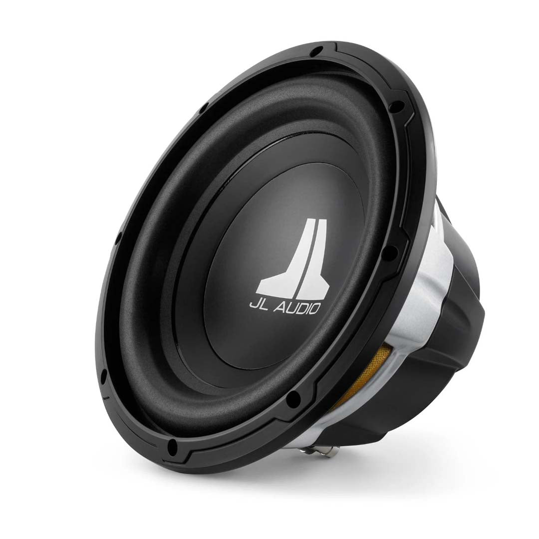 JL Audio 10W0v3-4 10-Inch W0 Series Single 4 Ohm Car Subwoofer - 300W RMS Power for Deep Bass | Perfect for Car Audio Systems & Home Theater Setups