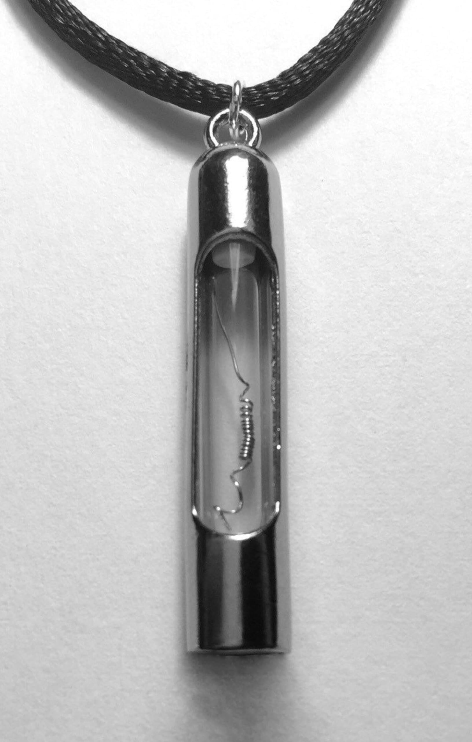 99.95% Pure Platinum Necklace - Element 78 Pt Chemistry Sample Jewelry for Science Lovers & Gift Giving