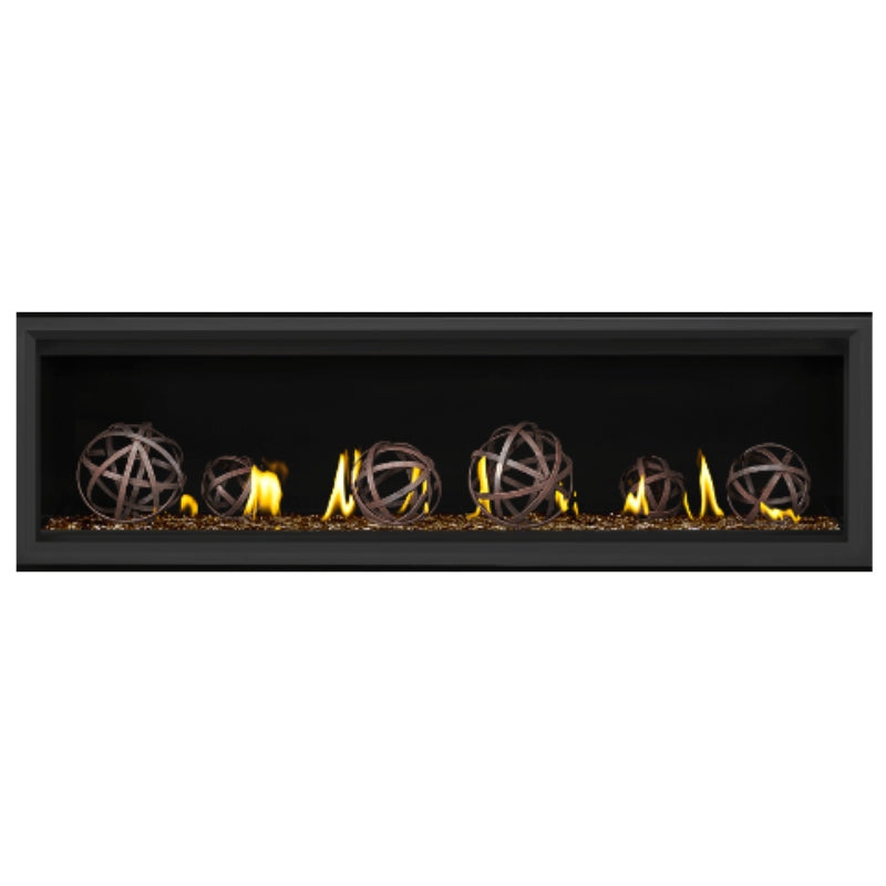 Napoleon Vector 62 Linear Direct Vent Gas Fireplace - LV62N | Modern Indoor Heating Solution for Living Rooms & Bedrooms | Energy Efficient & Stylish Home Decor