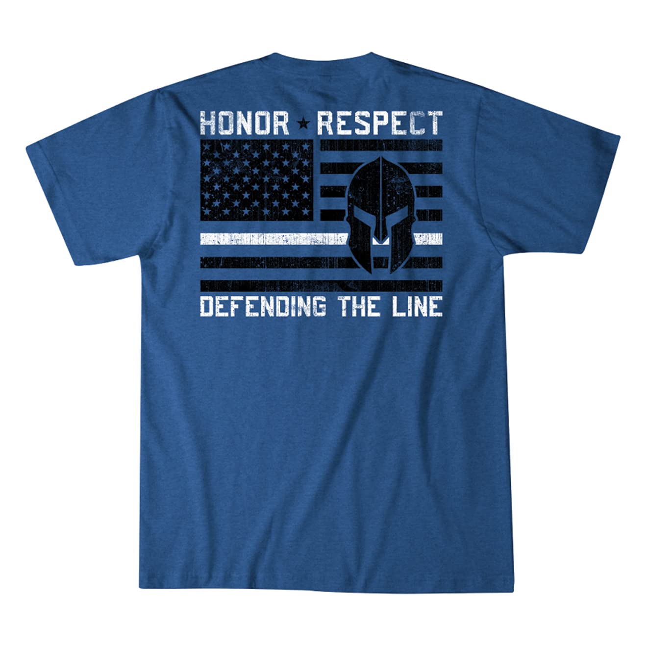 Men's Howitzer Blue Line Police Support T-Shirt - Law Enforcement Apparel for Officers & First Responders - Perfect for Duty, Training & Showing Support
