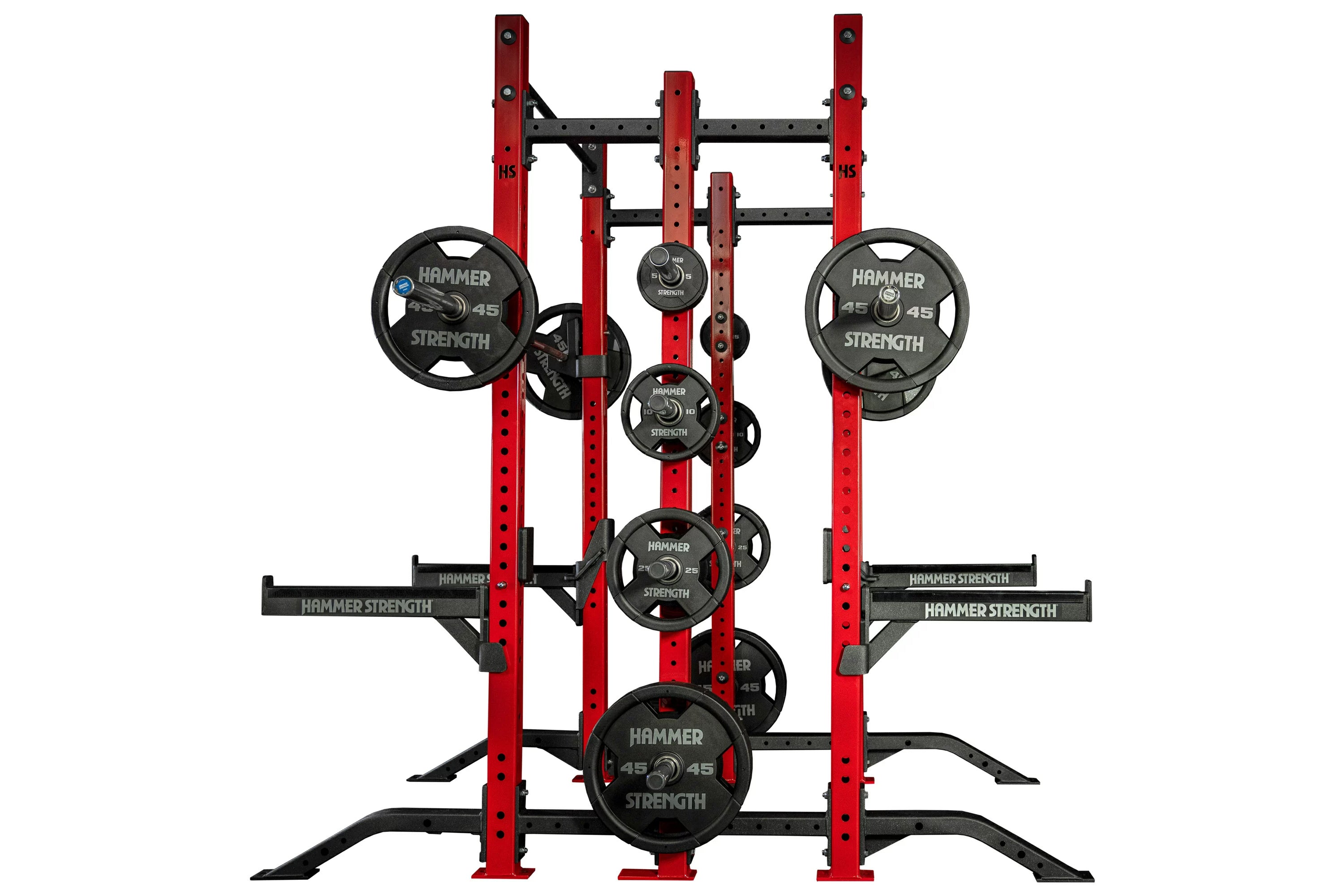 Hammer Strength HD Athletic NX Half Half Combo Rack - Professional Gym Equipment for Home & Commercial Strength Training - Perfect for Weightlifting, CrossFit, and Functional Fitness Workouts