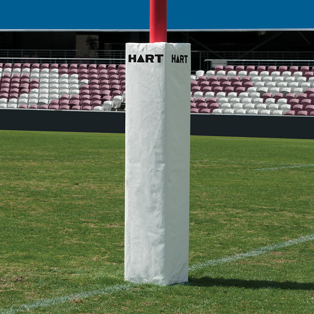 HART Square Rugby Post Pads - 35cm (Set of 4) - High Density Foam Protection for Rugby Goal Posts - Perfect for Training & Match Safety