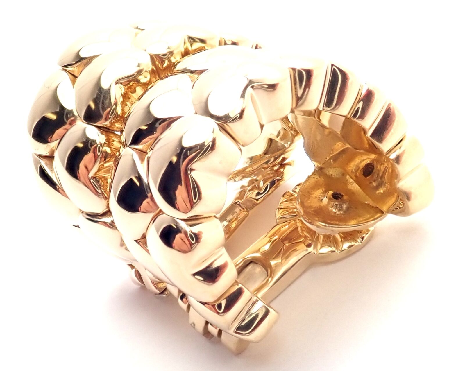 Authentic Cartier 18k Yellow Gold Double Heart Hoop Earrings for Women - Luxury Valentine's Day Gift & Anniversary Jewelry for Her