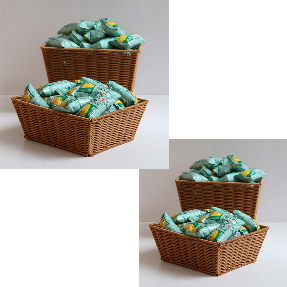 Natural Seagrass Woven Storage Basket - Eco-Friendly Hamper Organizer for Home, Bathroom & Laundry | Decorative Tray for Utensils, Toys & Clutter | Bamboo Rattan Style Bin for Bedroom, Kitchen & Office Organization