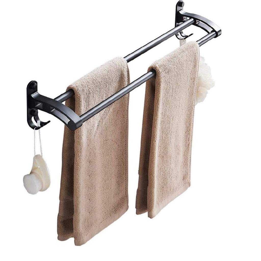 LYMJJ Modern Over Cabinet Towel Rack - Heavy Duty Steel Towel Bar Organizer for Kitchen, Bathroom - Fits Inside/Outside Cabinet Doors - Perfect for Hand Towels, Dish Towels & Storage Organization - Ideal for Small Space Saving in Kitchens, Bathrooms, Laundry Rooms