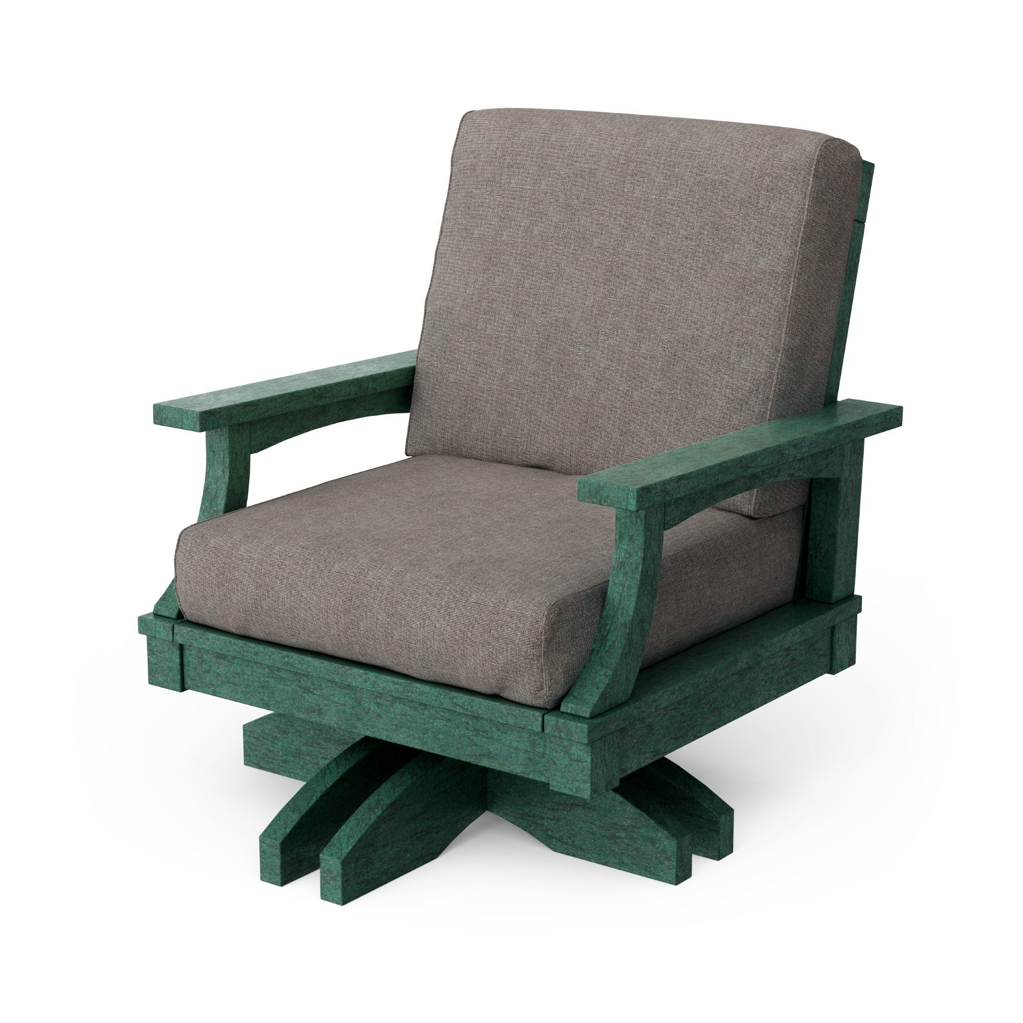 Heritage Deep Seating Swivel Chair - 360° Rotating Patio Lounge Chair with Cushions, Weather-Resistant Outdoor Furniture for Garden, Poolside & Backyard Relaxation