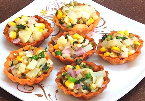 Authentic Indian Chaat Puri - 30 Pcs (120g) | Crispy Fried Delhi Snack for Diwali, Parties & Festivals | Perfect for Street Food Lovers & Special Occasions
