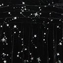 Elegant Vintage Black Velvet Cape Gown with Constellation Embroidery | Gothic Formal Dress for Evening Parties & Special Occasions