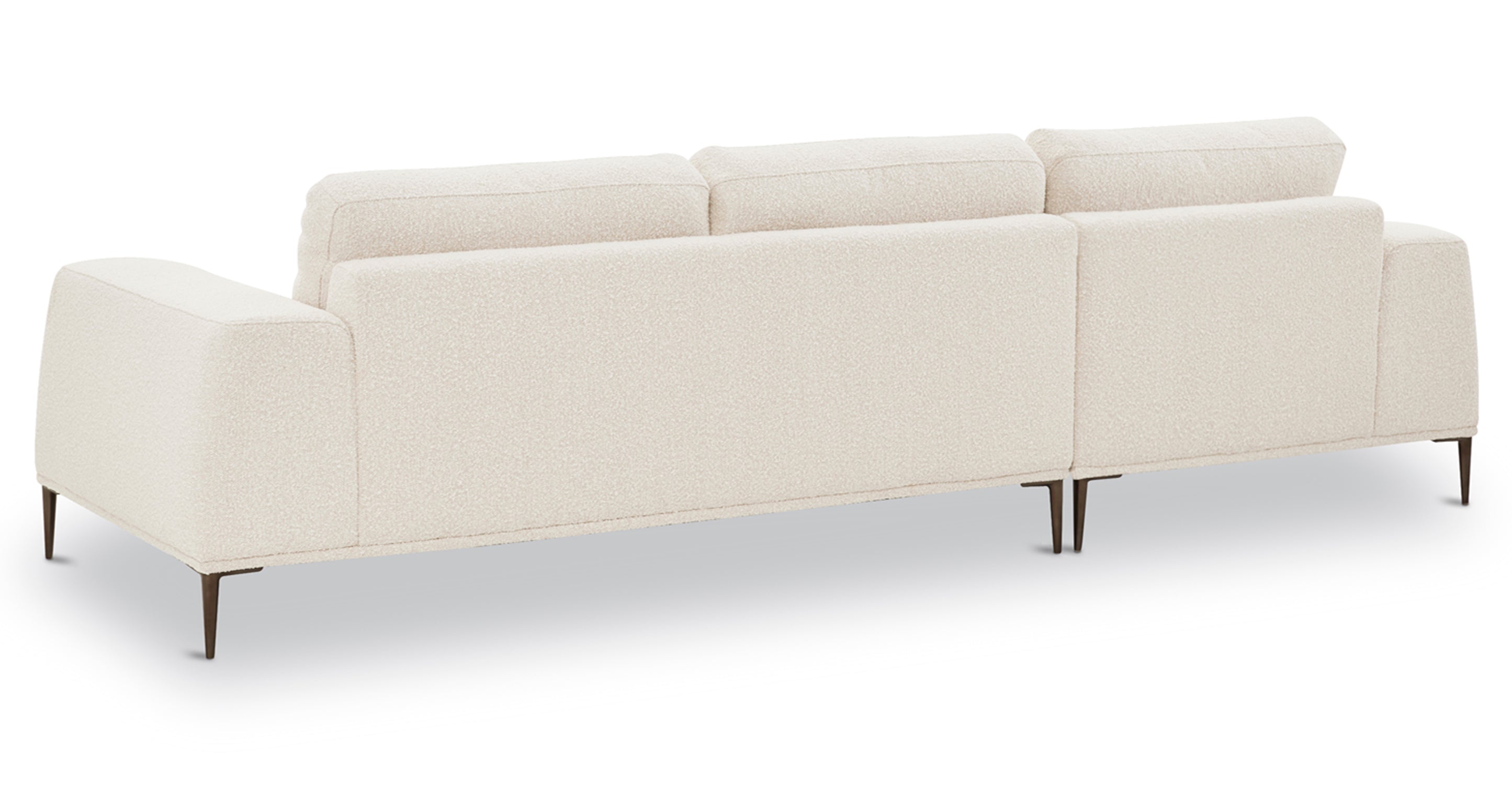 Rue Left Facing Sectional Sofa - Modern L-Shaped Couch with Reversible Chaise for Living Room, Family Room & Apartment | Comfortable Fabric Upholstery, Sturdy Frame | Perfect for Small Spaces & Home Theater Setup
