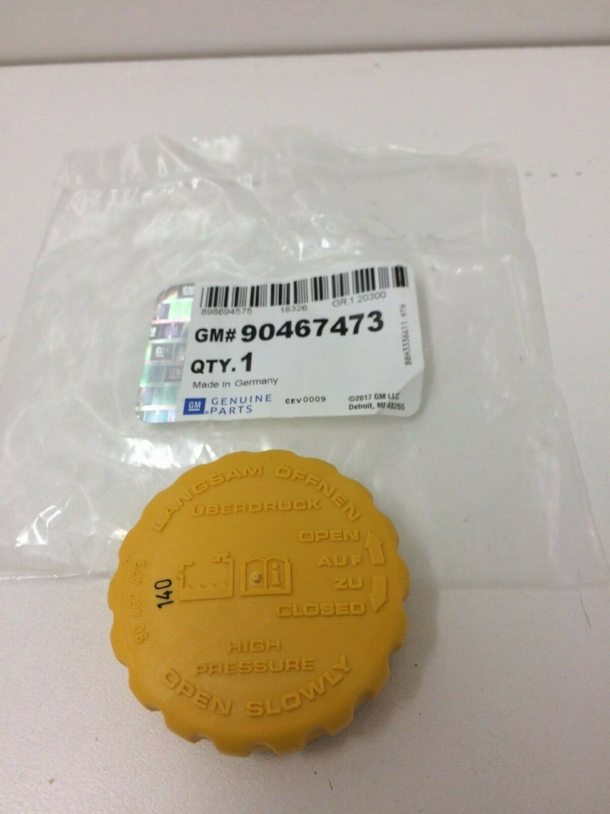 Holden Genuine VN VG Commodore V6 Coolant Surge Tank Cap - Replacement Part for 1988-1990 Models | Engine Cooling System Maintenance