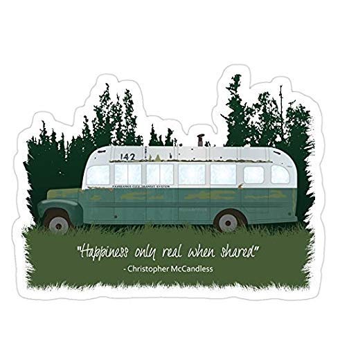 Into The Wild - Bus 142 Decal Sticker - Premium Die-Cut Vinyl Graphic for Cars, Laptops & Outdoor Gear - High Resolution Adventure Sticker for Fans of Christopher McCandless