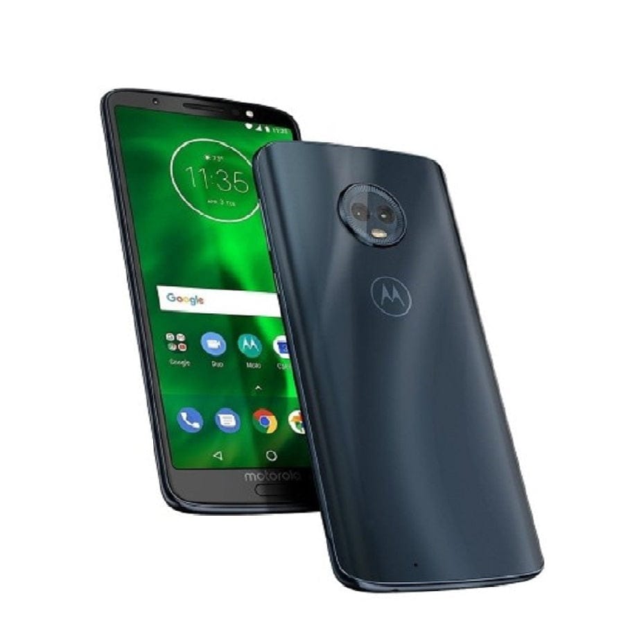 Motorola Moto G6 Unlocked Smartphone - 64GB Memory, Black (CDMA/GSM Compatible) - Perfect for Travel, Business & Everyday Use