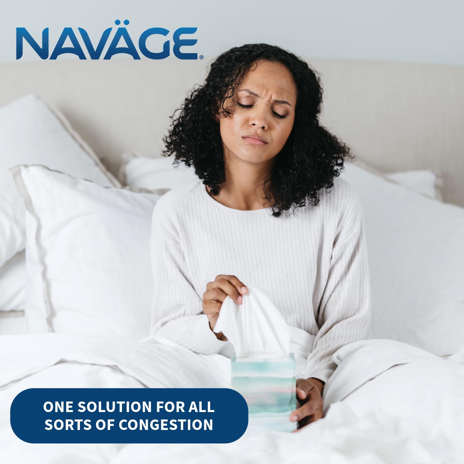 Navage Travel Bundle - Portable Nasal Irrigation System with Nose Cleaner, 20 Salt Pods & Sky Blue Travel Bag - Sinus Relief for Allergies, Cold & Congestion - Perfect for Travel, Home & Office Use
