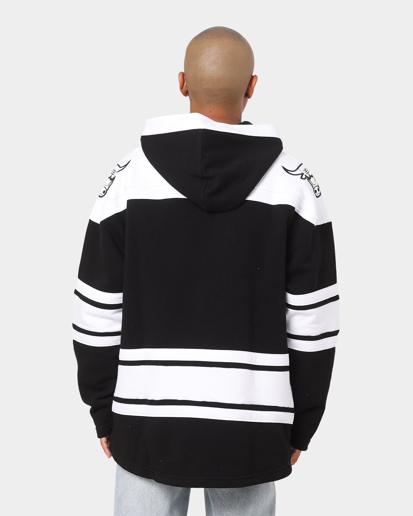 Chicago Bulls NBA '47 Superior Lacer Hoodie - Jet Black - Men's Basketball Fan Apparel for Game Day & Casual Wear