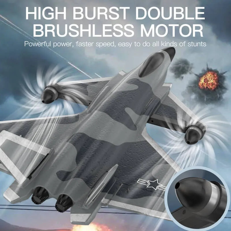 **KF700 J-20 Fighter RC Airplane - Ready to Fly (RTF) Remote Control Jet for Adults & Kids - Outdoor & Indoor Flying Fun**
