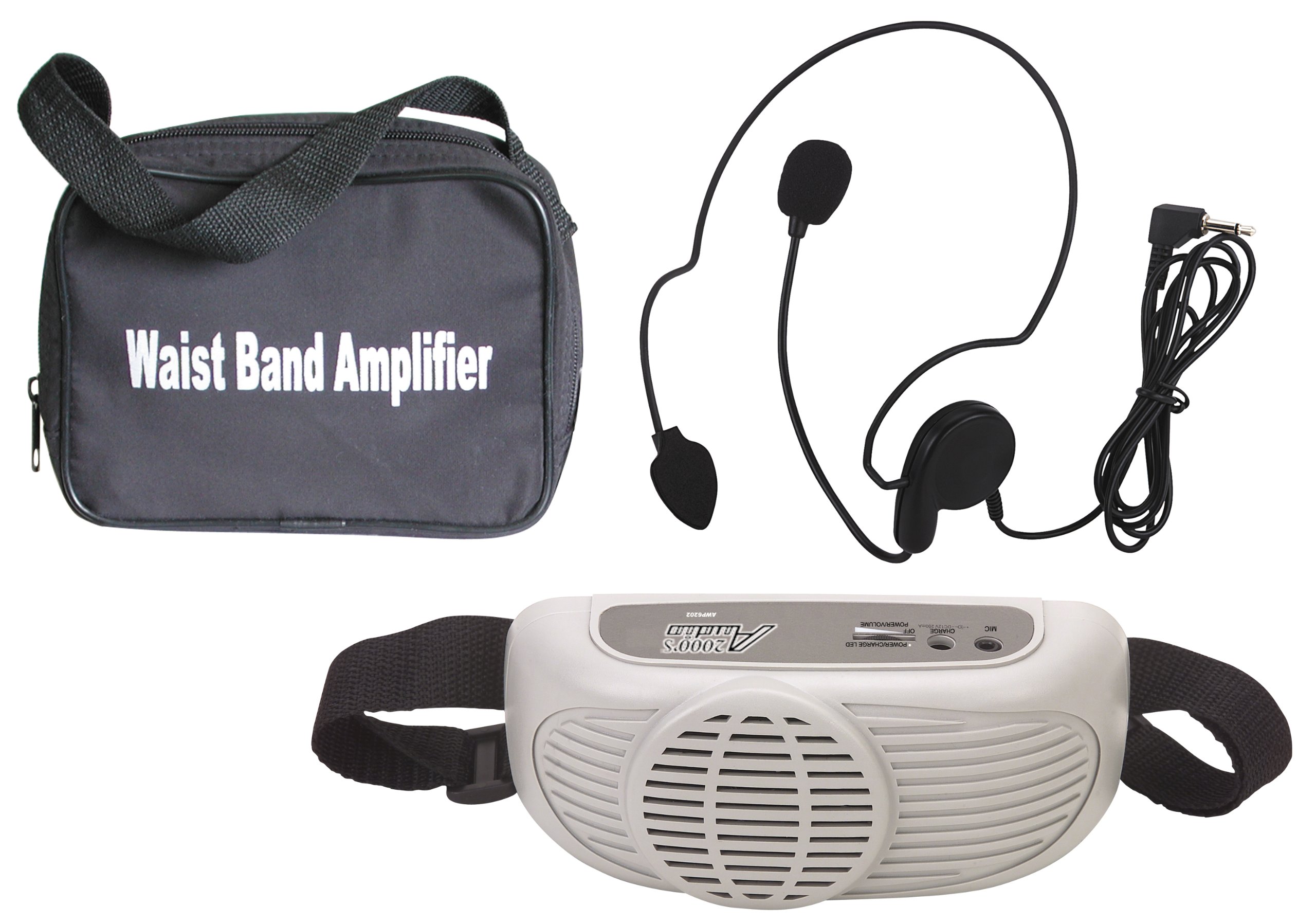Audio2000'S AWP6202 Portable PA System with Headset Microphone - Wireless Waistband Speaker for Outdoor Events, Presentations & Public Speaking