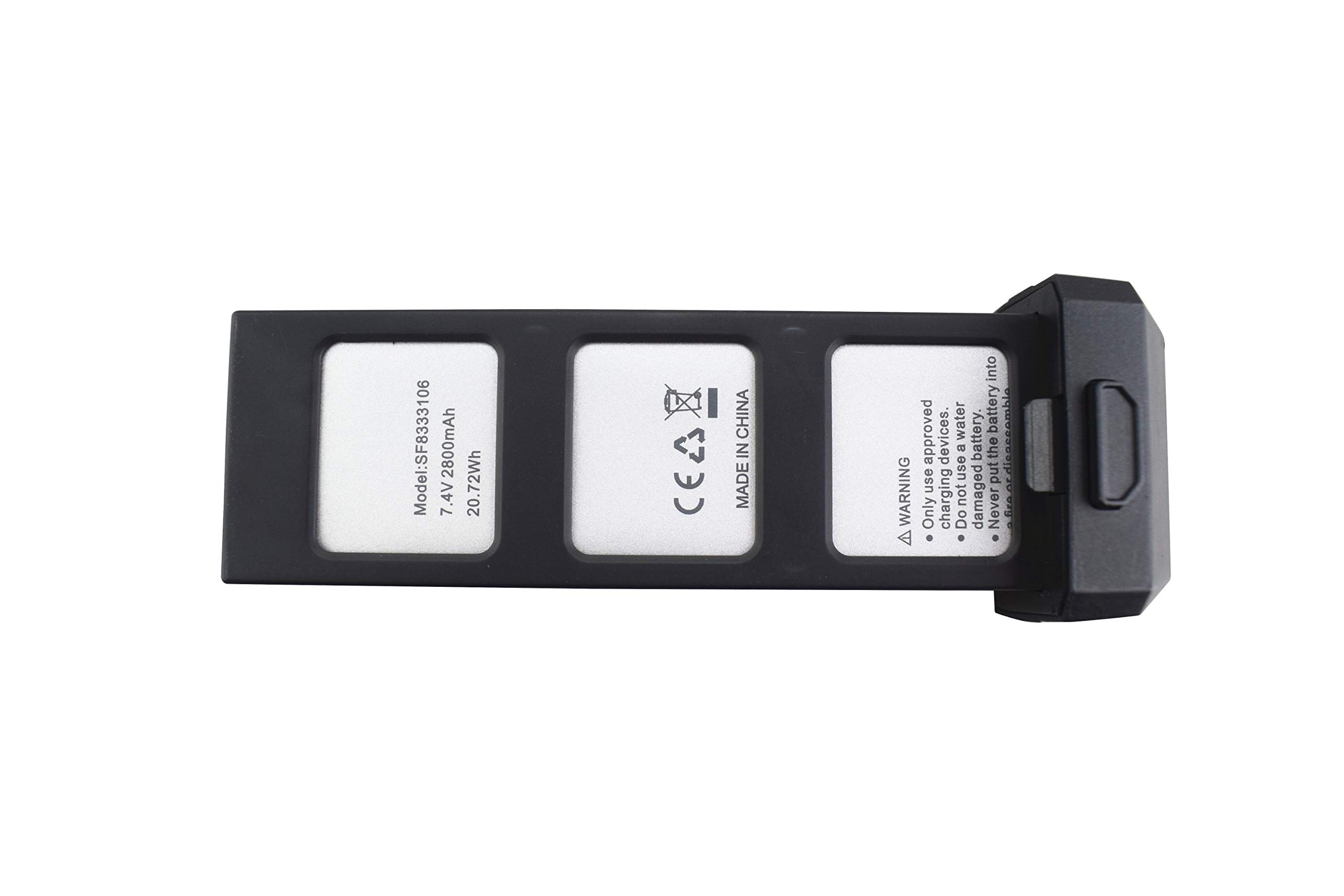2PCS 7.4V 2800mAh LiPo Battery with 2-in-1 Charger for Holy Stone HS720/HS720E Drone - Replacement Batteries for FPV Quadcopter Accessories - Perfect for Long Flight Time and Outdoor Aerial Photography