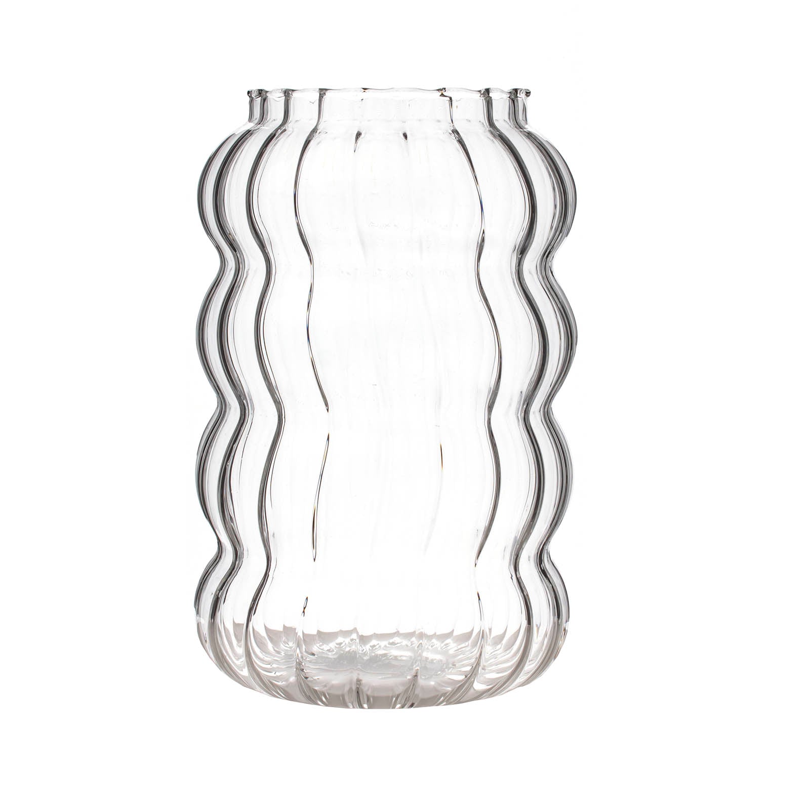 BarConic® Colossal Ripple Glass - 28oz Large Textured Drinking Glass for Beer, Cocktails & Iced Coffee - Perfect for Home Bars, Parties & Restaurants
