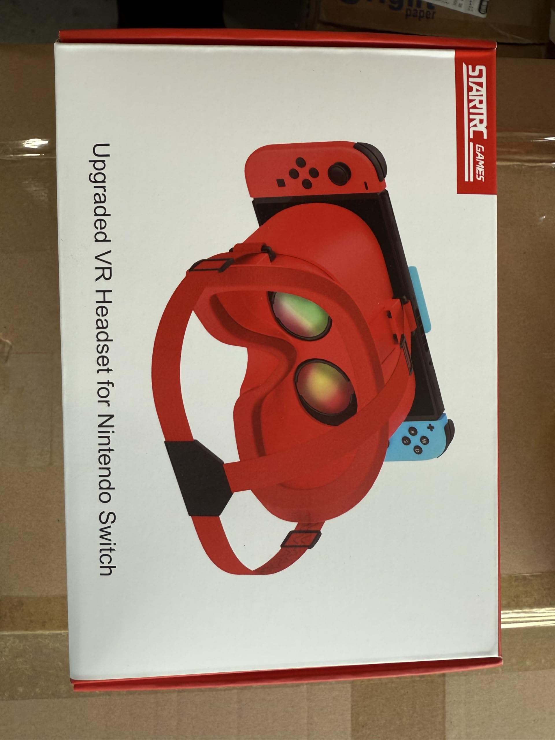Upgraded VR Headset for Nintendo Switch & Switch OLED - Adjustable HD Lenses, Comfortable Head Strap | Virtual Reality Glasses for Gaming, 3D Movies & VR Experiences | Perfect Switch Accessory for Labo VR Kit & Family Entertainment