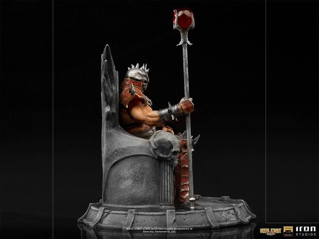 Iron Studios Mortal Kombat Shao Khan Deluxe BDS Art Scale 1/10 Statue - Premium Collectible for Gamers & Fans | Perfect for Display in Home, Office, or Gaming Room