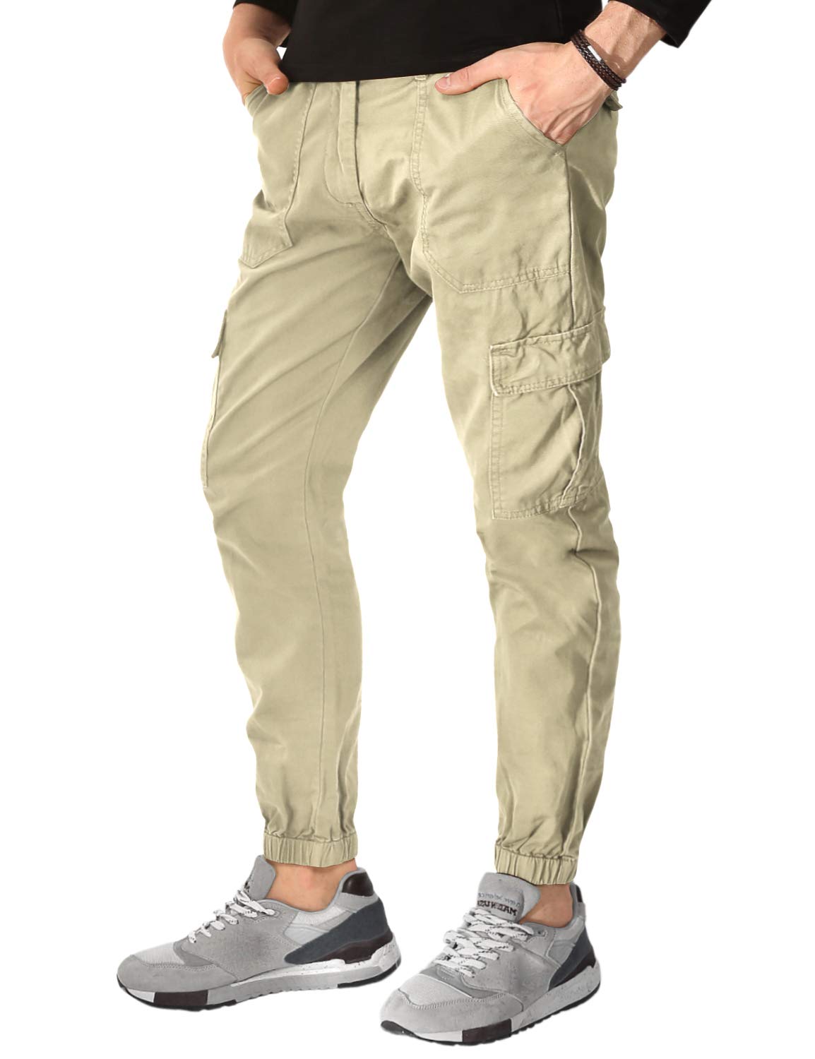 Men's Twill Jogger Pants - Comfortable Casual & Athletic Trousers for Running, Gym, Lounge & Everyday Wear