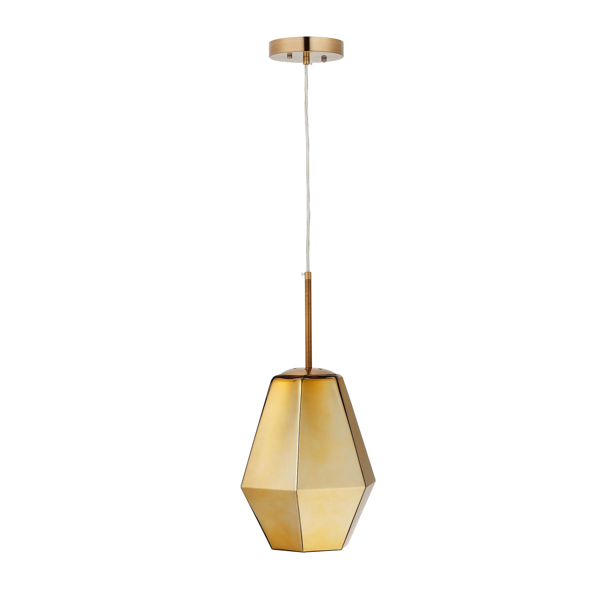 Taurus Jewel Tone Glass Pendant Light - Elegant Handmade Stained Glass Fixture for Dining Room, Kitchen Island & Bedroom Lighting Decor