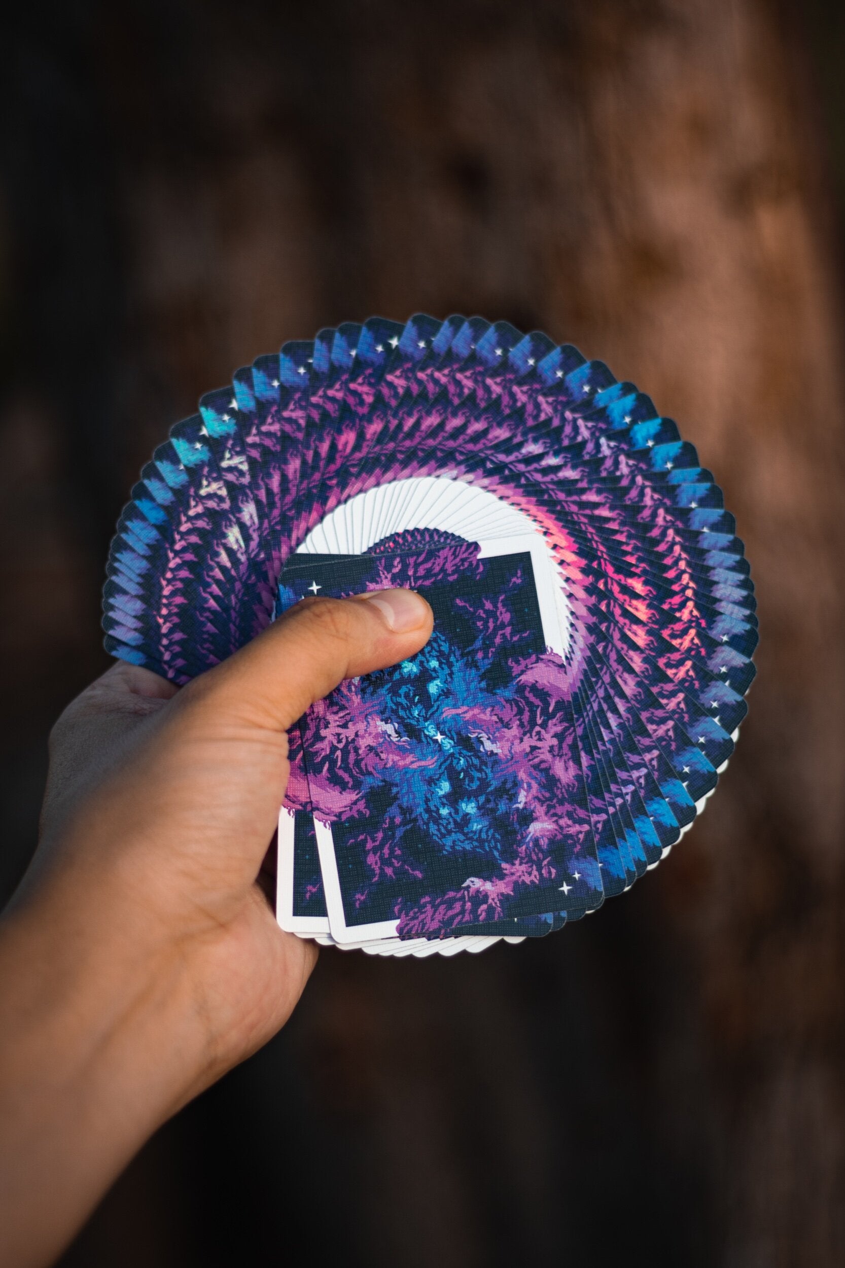 Premium Holographic Foiled Nebula Playing Cards - 52 Deck for Magic Tricks, Poker & Cardistry - Unique Gift for Gamers & Collectors - Perfect for Parties, Game Nights & Professional Performances