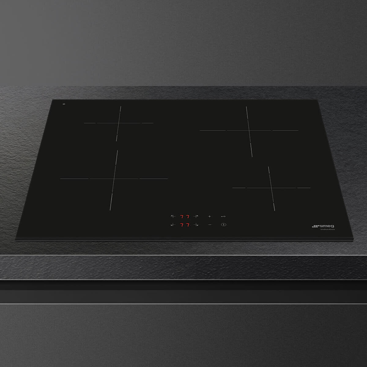 Smeg SI2641DAU 60cm Classic Series Induction Cooktop - Eco Power, Fast Heating & Energy Efficient for Modern Kitchens | Perfect for Home Cooking, Entertaining & Professional Chefs