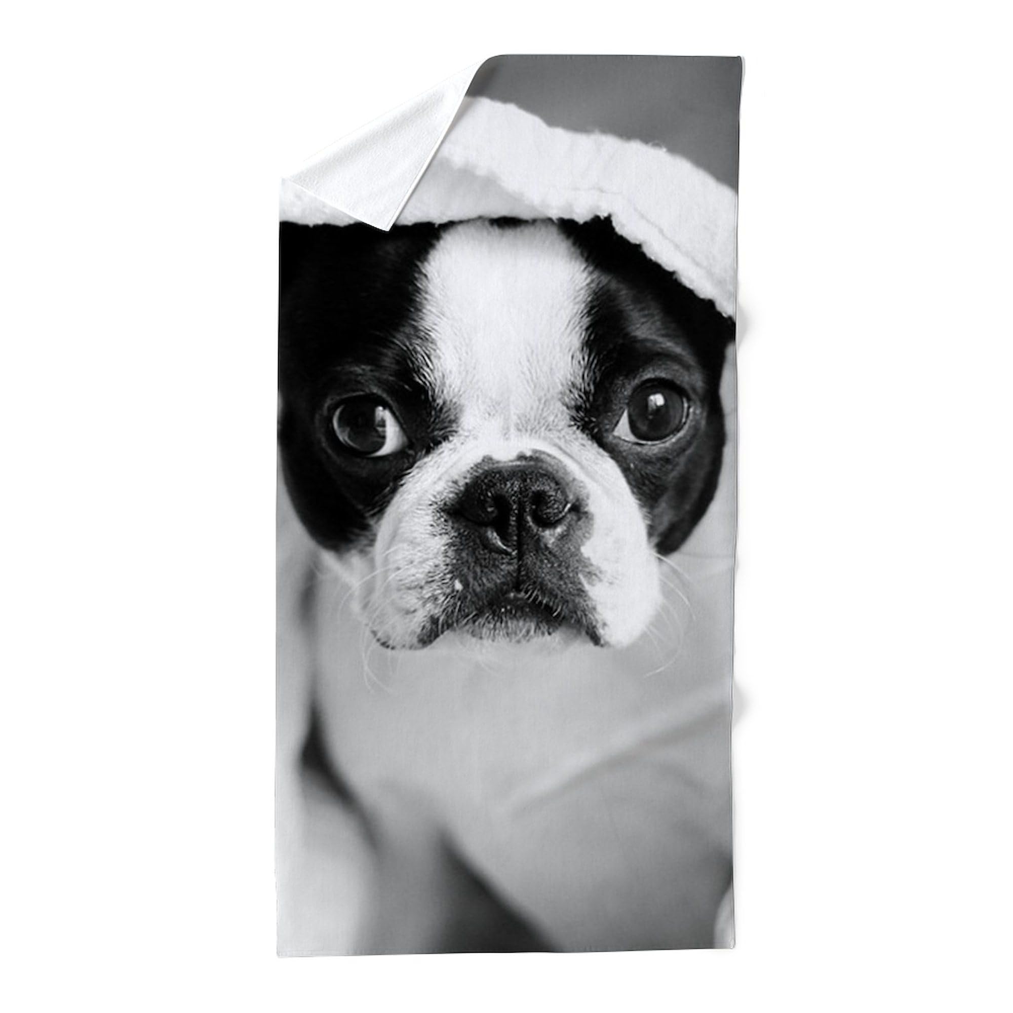 Boston Terrier Large Beach Towel - Soft, Absorbent & Unique Dog Design | Perfect for Pool, Beach, Vacation & Pet Lovers Gift