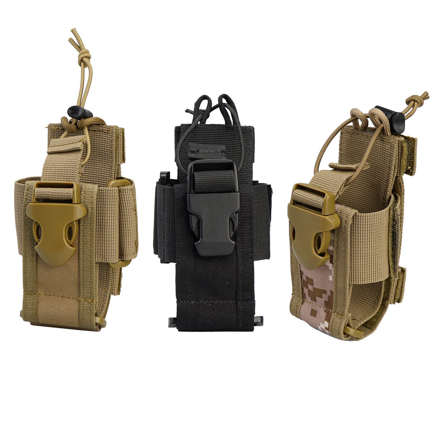 VIPERADE Adjustable MOLLE Radio Holder Case - Tactical Two-Way Radio Holster for Walkie Talkies, Heavy Duty Storage Pouch for Tools & Equipment - Perfect for Construction, Security, Outdoor Adventures & Emergency Preparedness