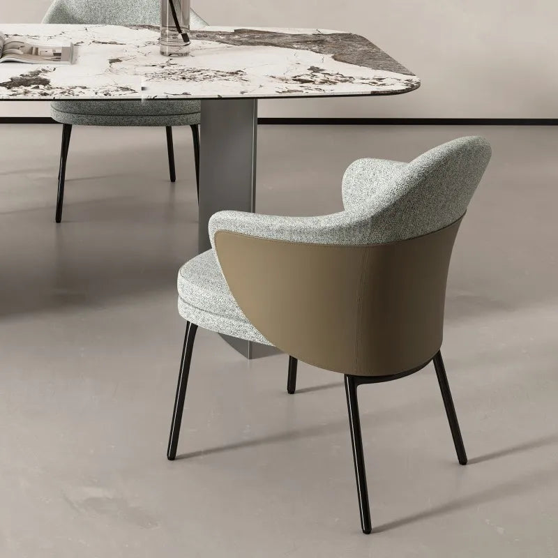 Luxury Designer Dining Chair - Modern Upholstered Accent Chair for Dining Room, Kitchen & Home Decor - Elegant Comfortable Seating for Restaurants & Events