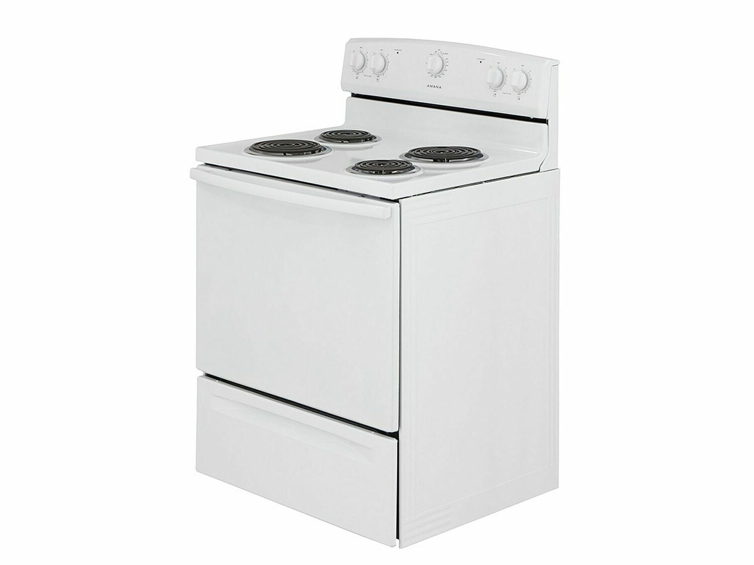 Amana ACR2303MFW 30-Inch Electric Range with Warm Hold Feature - White | Perfect for Home Kitchens & Small Restaurants