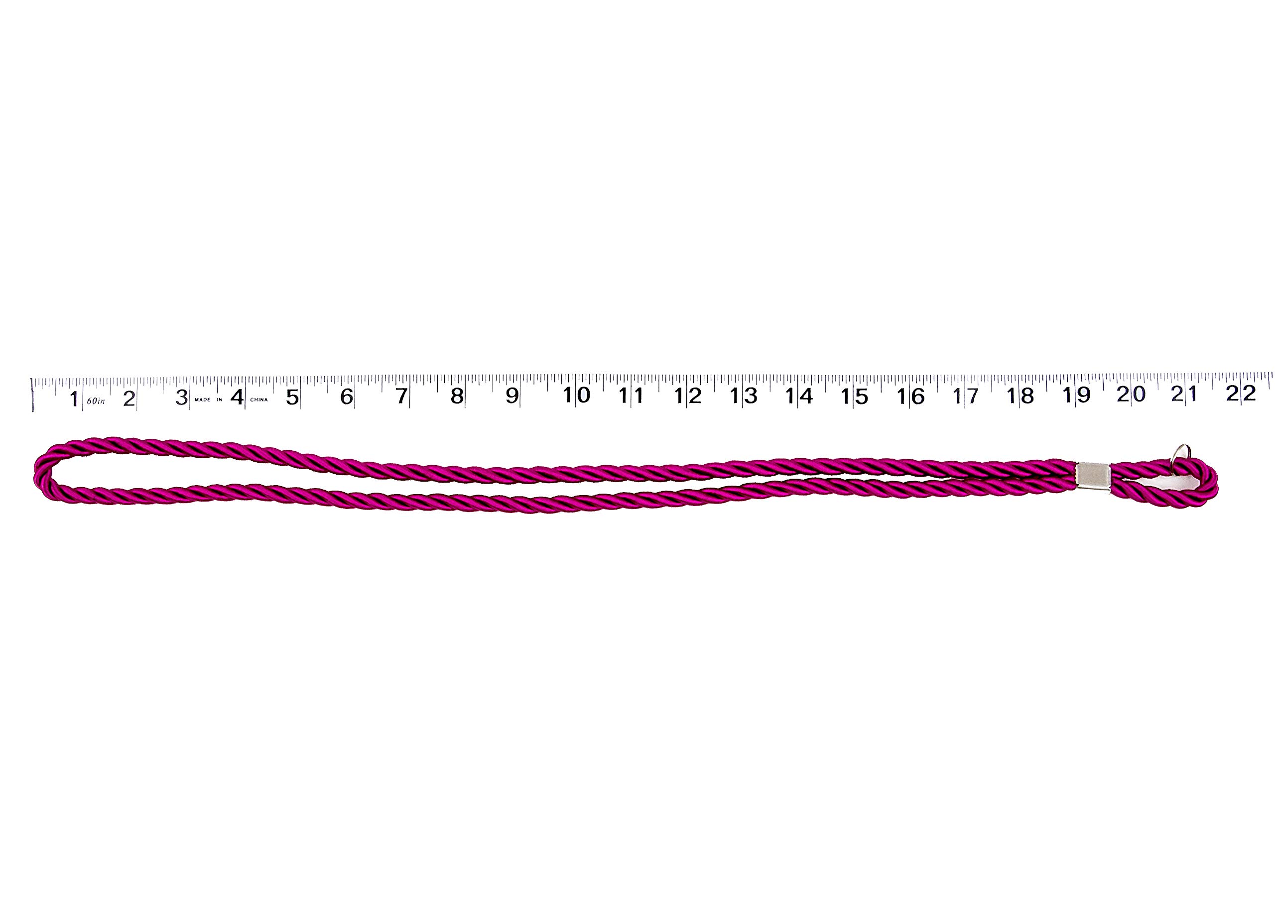 Clergy Cord with Silver Cross - Red & Purple Stoles for Religious Ceremonies & Church Services