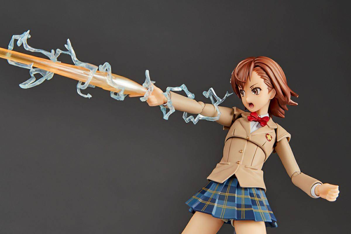 Amazing Yamaguchi Revoltech Action Figure - Mikoto Misaka Winter Uniform Ver. (NR043) | Highly Articulated Collectible for Anime Fans | Perfect for Display, Photography & Cosplay Inspiration