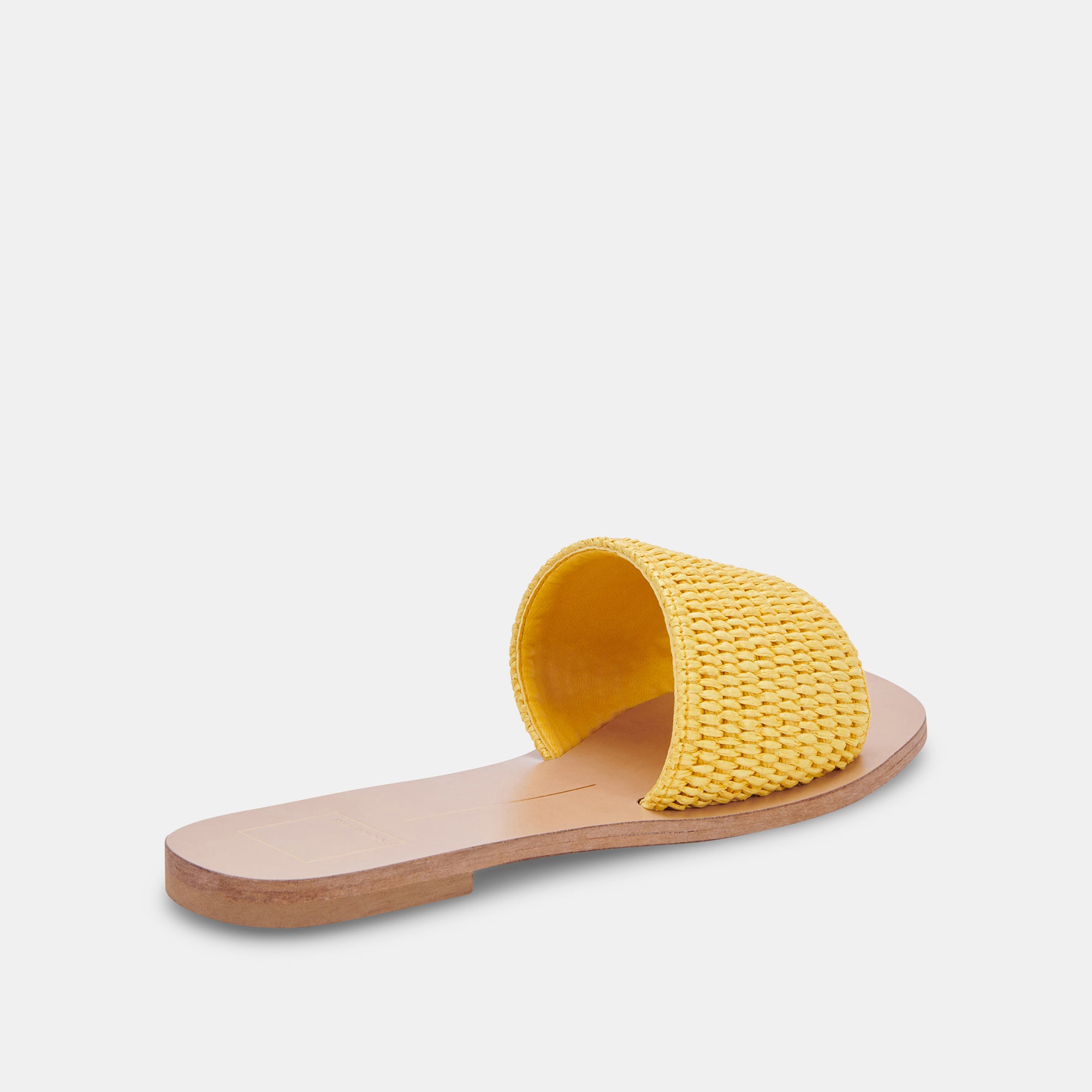 BELLE Women's Yellow Raffia Sandals - Comfortable Summer Beach Sandals for Women, Casual Walking Shoes, Perfect for Vacation, Poolside, and Outdoor Activities