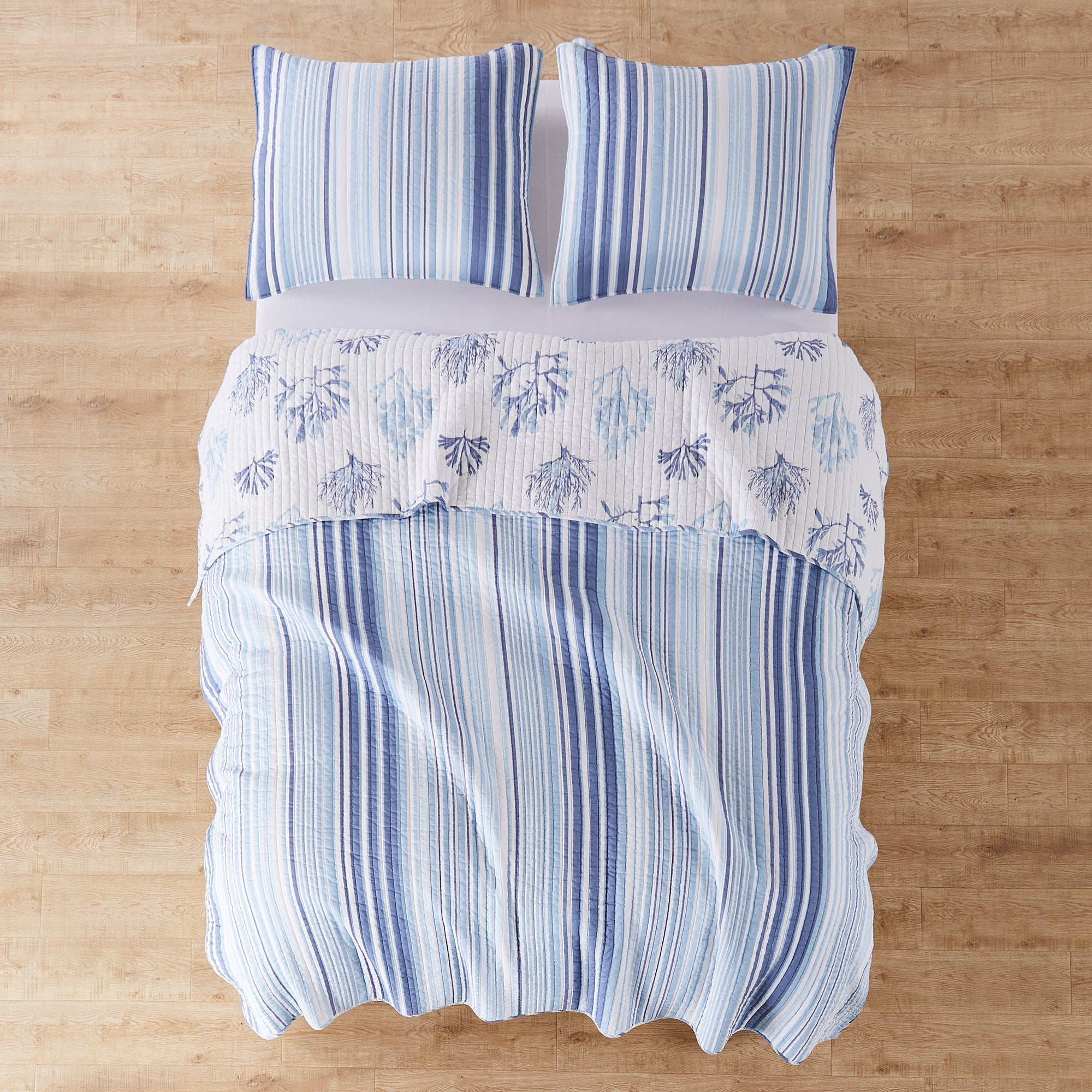 Zuma Beach Twin Quilt Set - Soft & Breathable Cotton Bedding for Kids & Teens - Perfect for Dorm Rooms, Guest Beds & Cozy Bedroom Decor