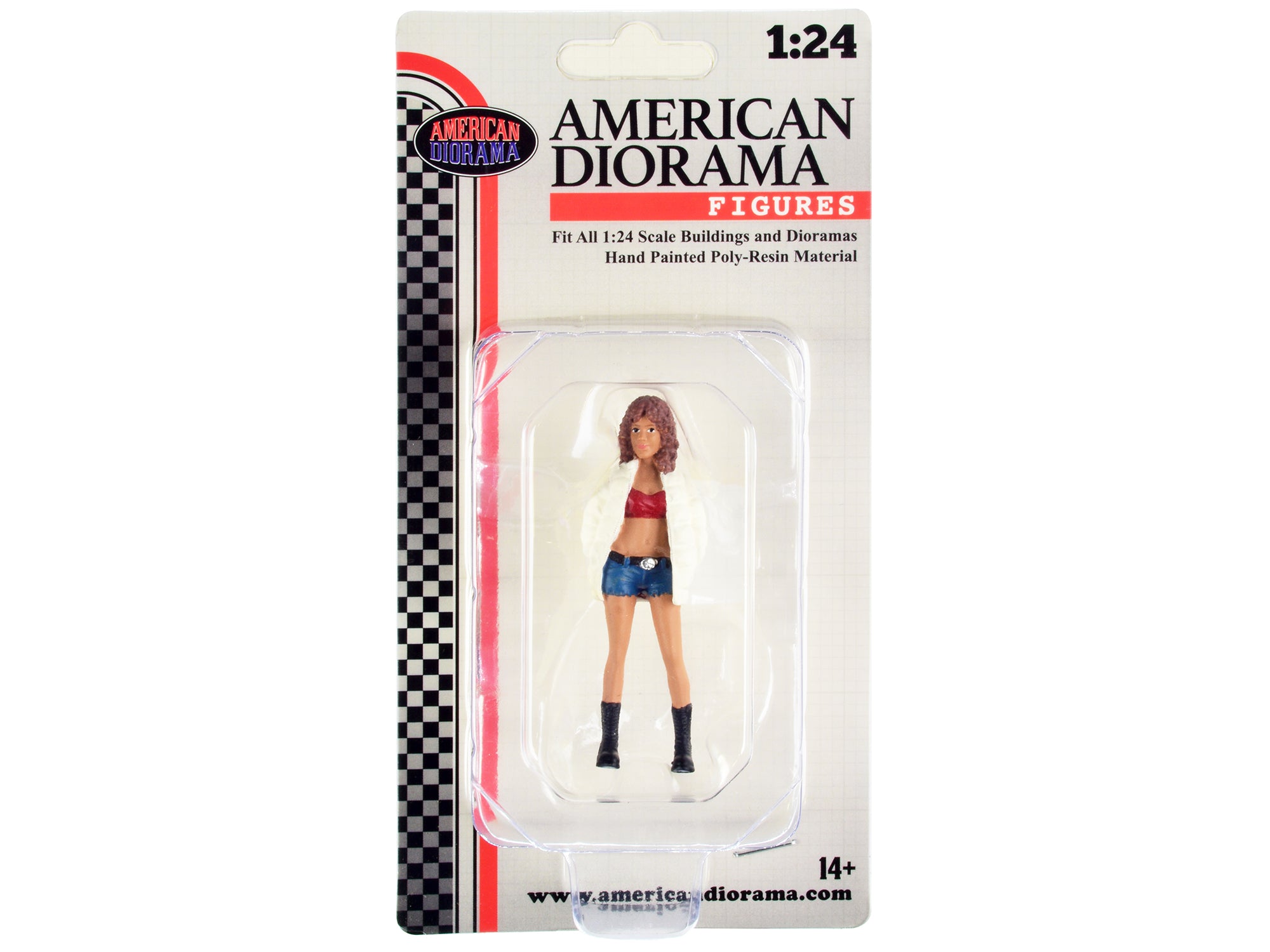 1/24 Scale Hip Hop Girls Figure Set - 3 Pack for Model Cars & Dioramas by American Diorama - Perfect for Urban Street Scene Displays & Car Model Customization