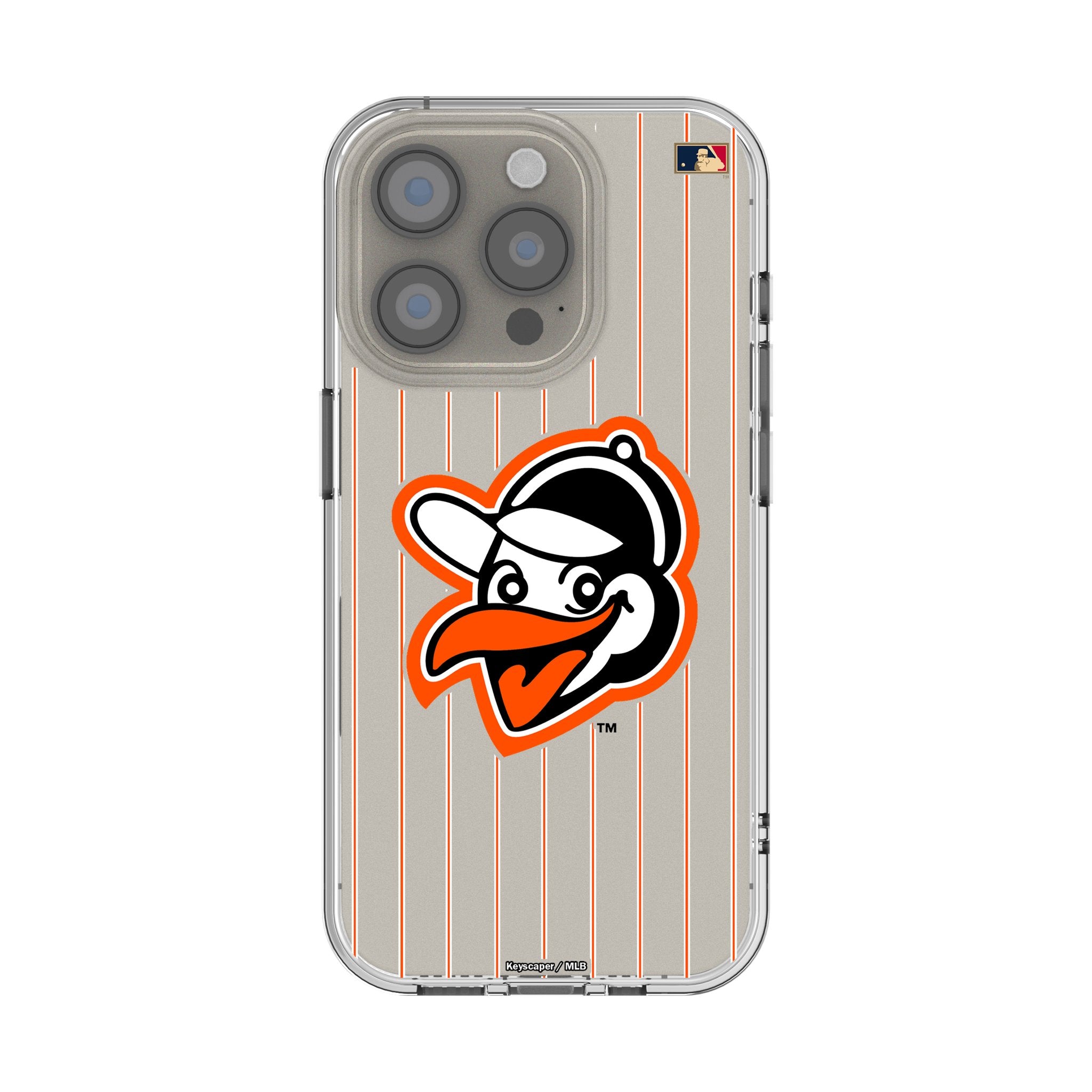 Baltimore Orioles 1955 Cooperstown Collection Pinstripe Clear Phone Case for iPhone - Perfect for Baseball Fans & Game Day Protection