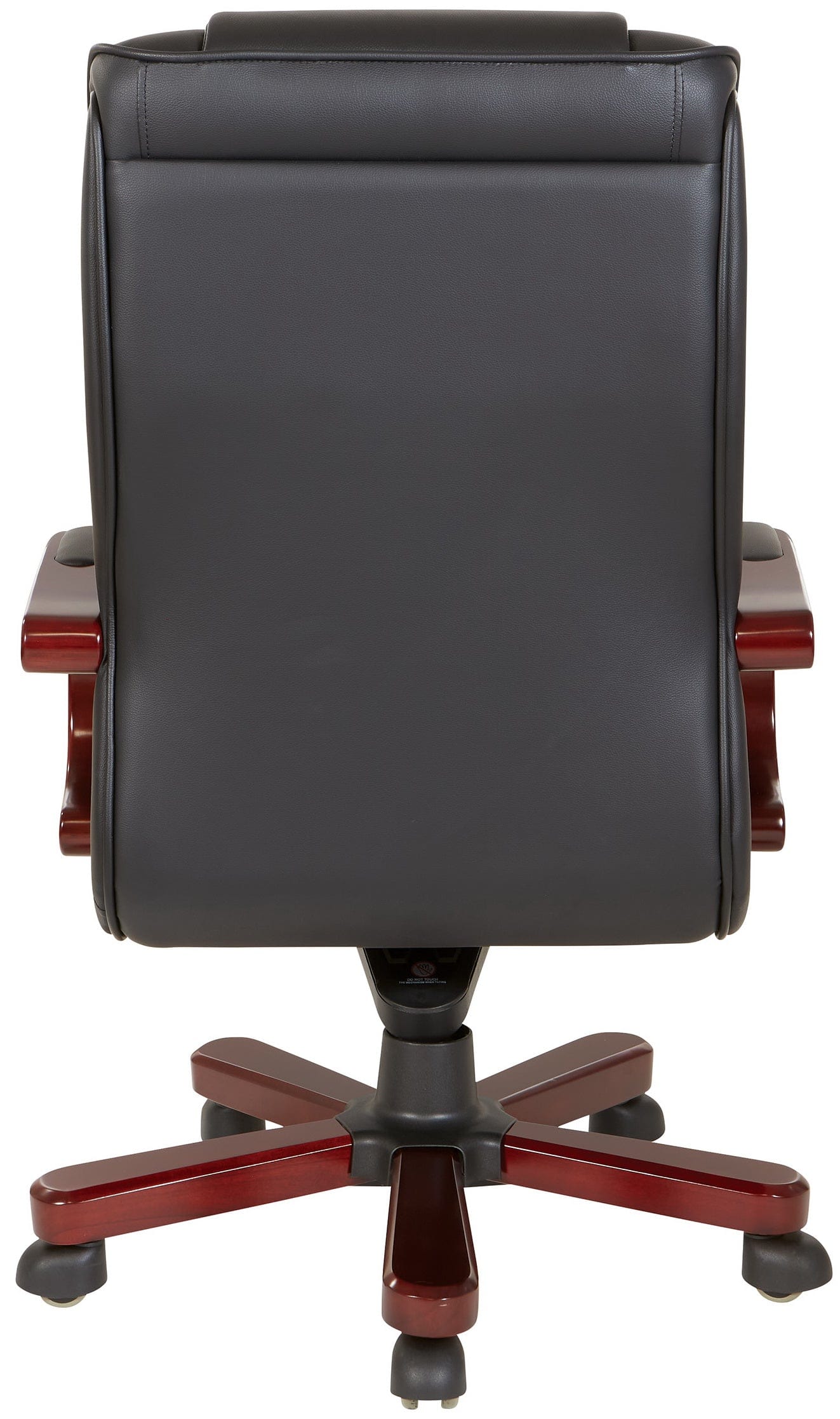 Premium Office Star Genuine Leather Executive Chair with Royal Cherry Finish - Ergonomic High Back Swivel Chair for Home Office & Corporate Workspaces [TWN300L] - Perfect for CEOs, Managers & Professionals Seeking Comfort & Style
