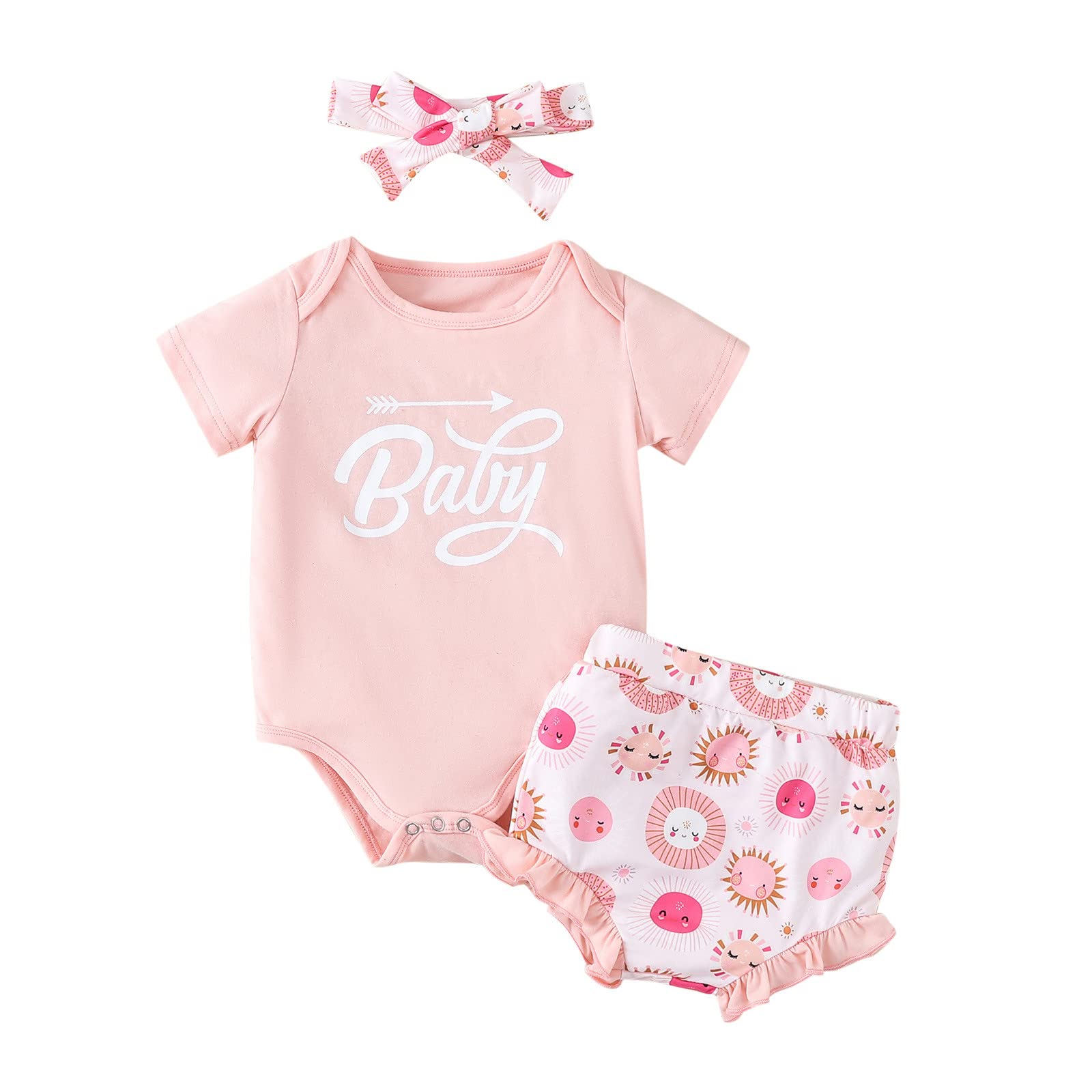 Floral Wrap Romper for Baby Girls & Boys - Newborn Infant Summer Short Sleeve Outfit | Perfect for Playdates, Beach Trips & Family Photos