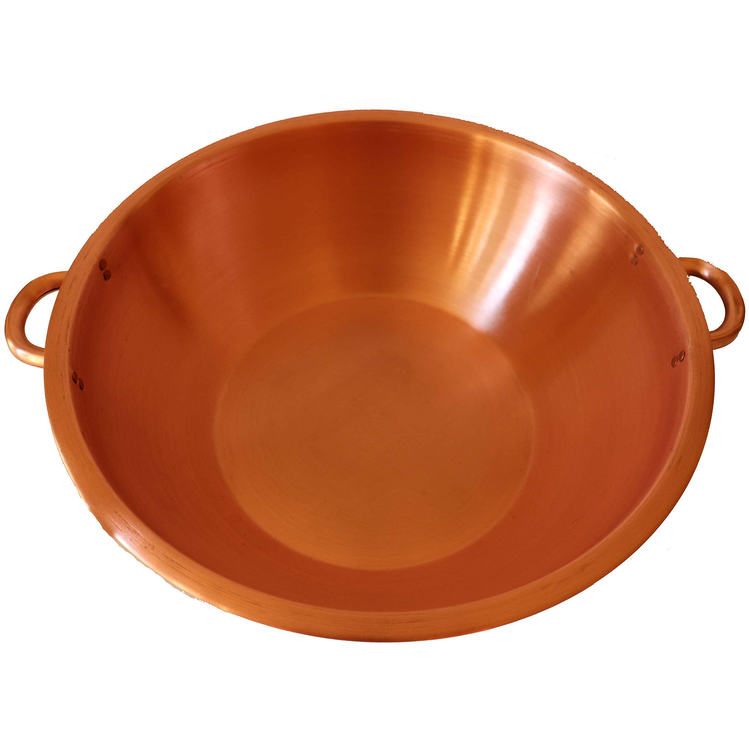 Portable Copper Foot Soaking Tub with Handles - Satin Brushed Finish for Relaxing Pedicure & Spa at Home
